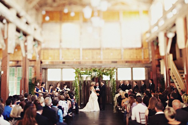 ceremony at Sodo Park in Seattle, WA - photo by Seattle based wedding photographer Sean Flanigan
